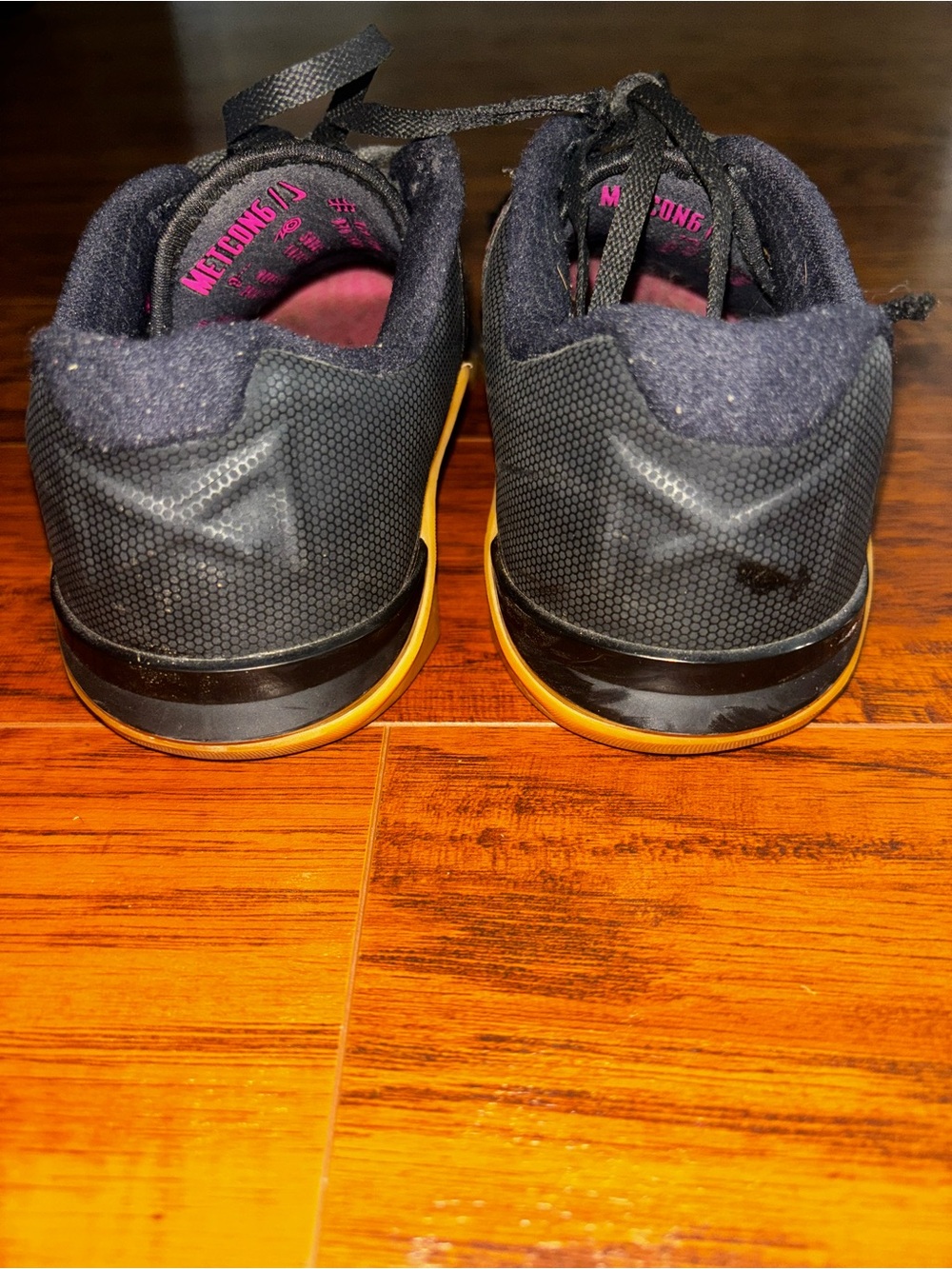 Nike Metcon 6 Leopard Cheetah Pink Training Shoes Gold Swoosh Women 7.5 Sneakers - Picture 10 of 10